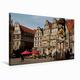 Premium Textil-Leinwand 75 cm x 50 cm quer Roland auf dem Marktplatz Bremen Statue of Roland on market place Bremen - Bremen, D | Wandbild, Bild auf Keilrahmen, Fertigbild auf echter Leinwand, Leinwanddruck