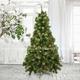 Shatchi 6 ft Elegante Künstlicher Weihnachtsbaum mit Tannenzapfen und roten Beeren Innen Xmas Home Decor