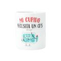 Mr Wonderful Tasse Mein Cupid Braucht Einen GPS, Keramik, Weiß, 8 x 9.5 cm