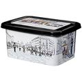 Great Kunststoff Urban Container mit verziert IML City, 26 Liter, schwarz, 12 Stück