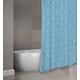 Cotexsa by MSV Premium Anti-Schimmel Duschvorhang - Anti-Bakteriell, 100% wasserdicht, mit 12 Duschvorhangringen - „Wave“ Blau 180x200cm