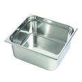 Decora Edelstahl Tisch Pfanne 1/2, 32 x 26 x 10 cm, Silber