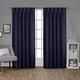 Exclusive Home Satin Zurück in die Fenster Vorhang-Faltenband mit Blackout, Polyester, Peacoat Blue, 52x84