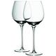 LSA International Wein Rot Wein Glas 750 ml & Eiche Untersetzer Set X 4, Klar, Set 4