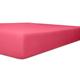 Kneer Easy-Stretch Jersey Spannbetttuch, Farbe:20 Pink;Größe:120x200-130x220 cm