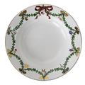 Royal Copenhagen 1017454 Star Fluted/Xmas Teller tief groß 24cm, Porzellan, Mehrfarbig