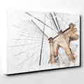 Arty Pie Canvas Print 24 x 16 Inch (60 x 40 cm) Brooklyn Bridge New York City (3) V3, Wood, Multi-Colour, 60 x 40 x 3 cm