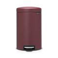 Brabantia newIcon Treteimer 12 L Sense of Luxury, Edelstahl, mineral windsor rot, 12 Liter