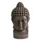 CDaffaires Buddha-Kopf, magnesie 28 * 29 * H50 cm Schokolade