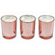 RITZENHOFF 5090004 Aroma Naturals Luxury Duftkerze 3er Set, Glas, Schwarz/Rosa, 5 x 5 x 6 cm, 3 -Einheiten