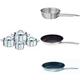 Rösle 91690 Topfset + Rösle 91643 Sauteuse Multiply + Rösle 91662 Bratpfanne + Rösle 91664 Bratpfanne