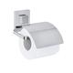 Wenko 22696100 Vacuum-Loc Toilettenpapierhalter Cover Quadro WC-Rollenhalter, Edelstahl rostfrei, glänzend, 14 x 13 x 11, 5 cm