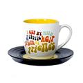 Thumbs Up Tassen-Set Lyrical Mug Friends 2-Lennon & McCartney, Keramik, weiß 15.78 x 10 x 15.7 cm, 2-Einheiten