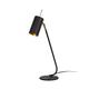 Moira Lighting by Homemania Modern Table Tischleuchte E14, 60 W, Schwarz/Gold, 55 cm Schirm 8.5 x 16 cm Kabel 180 cm, 5 Einheiten