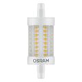 Osram LED SuperStar Special Line, mit R7S-Sockel, dimmbar, Ersetzt 75 Watt, 78 mm Länge, Klar, Warmweiß - 2700 Kelvin, 9er-Pack