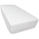 Briljant Home Jersey Spannbetttuch Stretch Boxspring, Baumwolle, weiß, 90 x 200 x 30 cm