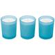 RITZENHOFF Aroma Naturals Modern Duftkerze 3er Set, Glas, Blau, 5 x 5 x 6 cm, 3-Einheiten