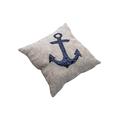 English Home Anchor 40x40 cm Marineblau Kissenbezug, Polyester, 40 x 40 cm