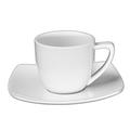 Holst Porzellan CF 003 FA5 Kaffee/Cappuccino-Set "ConForm" 0,21 l mit FD 016, weiß, 16 x 16 x 8 cm, 6 Einheiten