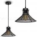 TrAdE shop Traesio Kronleuchter Lampe Anhänger-Innenraum Lampenfassung Pendelleuchte schwarz vt-7252