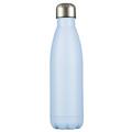 Levivo Isolierflasche, Wasserflasche bzw. Trinkflasche aus doppelwandigem Edelstahl mit Silikon, auslaufsicherer Schraubdeckel, 500 ml, Blau