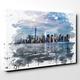 Arty Pie Canvas Print 30 x 20 Inch (76 x 50 cm) New York Manhattan Buildings Skyline V3, Wood, Multi-Colour, 30 x 20-Inch