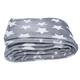 TOM TAILOR T-Soft Stars Plaid Polyester Grau/Weiß 150 x 200 cm