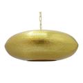 Buyer Bazaar Deckenleuchte Reifen Form Lampe in Kleine Löcher Design handgefertigt Dekorative Indoor Anhänger Licht, Eisen, E27, 40 W, Golden