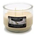Candle-lite - 3 Docht Duftkerze im Glas, Cozy Vanilla Cashmere 283g, Weiß, 10.5 x 10.5 x 8.2 cm