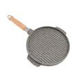 Mopita Grillplatte aus Gussguss, doppelseitig gesprenkelt, rund, aluminium, mehrfarbig, 24 x 30 x 30 cm