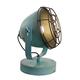 viokef Lighting 4150601 Schreibtischlampe Levi, Metall, E27, blau Patina, 20 x 25 x 32