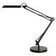 UNILUX LED Schreibtischleuchte Swingo in schwarz mit Fuß und Klemme Dimmer mit 3 Helligkeits-Stufen für Schreibtische oder als Nachtlicht Arbeitsleuchte Büro Tischlampe