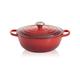 Le Creuset Gusseisen La Marmite Signature Familientopf, 32 cm, kirschrot