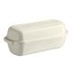 Emile Henry EH349503 Bauernbrot-Backform, Keramik, 39,5 x 16,5 x 15 cm, Keramik, Leinen, 39,5 x 16,5 x 15 cm