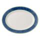 Villeroy & Boch Switch 3 Servierplatte, 35 cm, Porzellan, Weiß/Blau/Grün