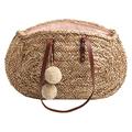 Chickidee Homeware 'Melli Pom Tasche, Seegras, Natur, 56 x 56 x 42 cm