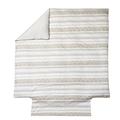 Blanc Des Vosges Zig Zag Bettbezug, Baumwolle, Hanf, 260 x 240 cm