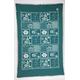 Mantuki Frühjahr Decke für Kinderbett, gekämmte Baumwolle und Acryl Dralon, Ecru und Grün, Einzelbett, 180 x 120 x 1 cm