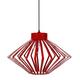 Tosel 16724 Pendelleuchte 1 Licht, Stahl, E27, 40 W, Rosa, 37 x 80 cm