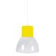 Tosel 16548 Pendelleuchte 1 Licht, Glas, E27, 40 W, blau, 30 x 90 cm