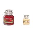 YANKEE CANDLE 1129754 Black Cherry Kleines Jar 10726 Housewarmerglas 105g Vanilla Cupcake