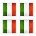 Beliebte italienische Set von 4 Untersetzer Flagge Italien, Bild