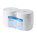 DJGroup Boxcel Putztuchrolle Putztücher weiß 2-Lagig Recycling-Tissue randgeprägt, 29 cm x 350 m, 921 Blatt, 2 Rollen