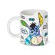 Disney by Romero Britto 6002651 Tasse Eeyore, Mehrfarbig, Einheitsgröße