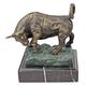 Design Toscano Der Stier der Wall Street Statue aus Gusseisen, Bronze, 21.5 cm