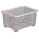 M-Home Aufbewahrungsbox 10 mit Rollen 130 L, Durchscheinend, 77 x 58 x 41 cm