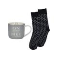 Creative Tops 5233381 Tasse und Socke Geschenk Set, schwarz/grau