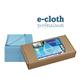 E-Cloth 10 x Profi Glas und Poliertuch, blau, 40 x 50 cm