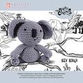 Bernat Knitty critters-kev Koala, dunkelgrau, 300 g Garn, 8 mm und 5 mm Häkelnadel, Garn für die Funktionen, Spielzeug Füllung, Muster