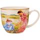 hanipol 045–0300 Tasse mit saucer-impresionist-lady mit Kind, mehrfarbig